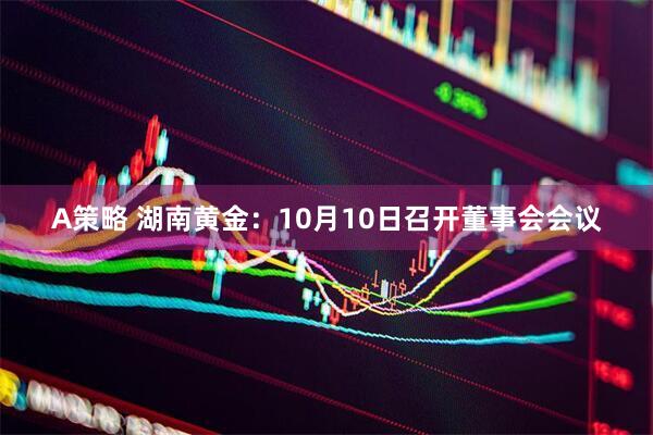 A策略 湖南黄金：10月10日召开董事会会议